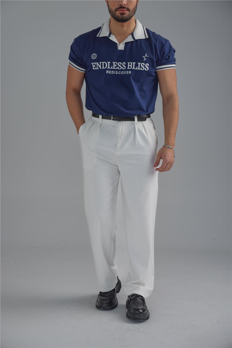 ENDLESS Polo Yaka T-Shirt Lacivert