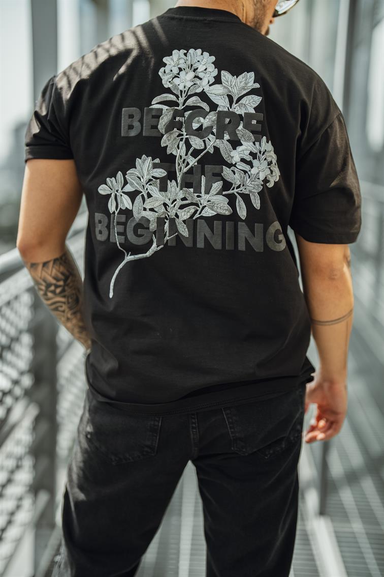 Follow Your Own Path Oversize T-Shirt Siyah