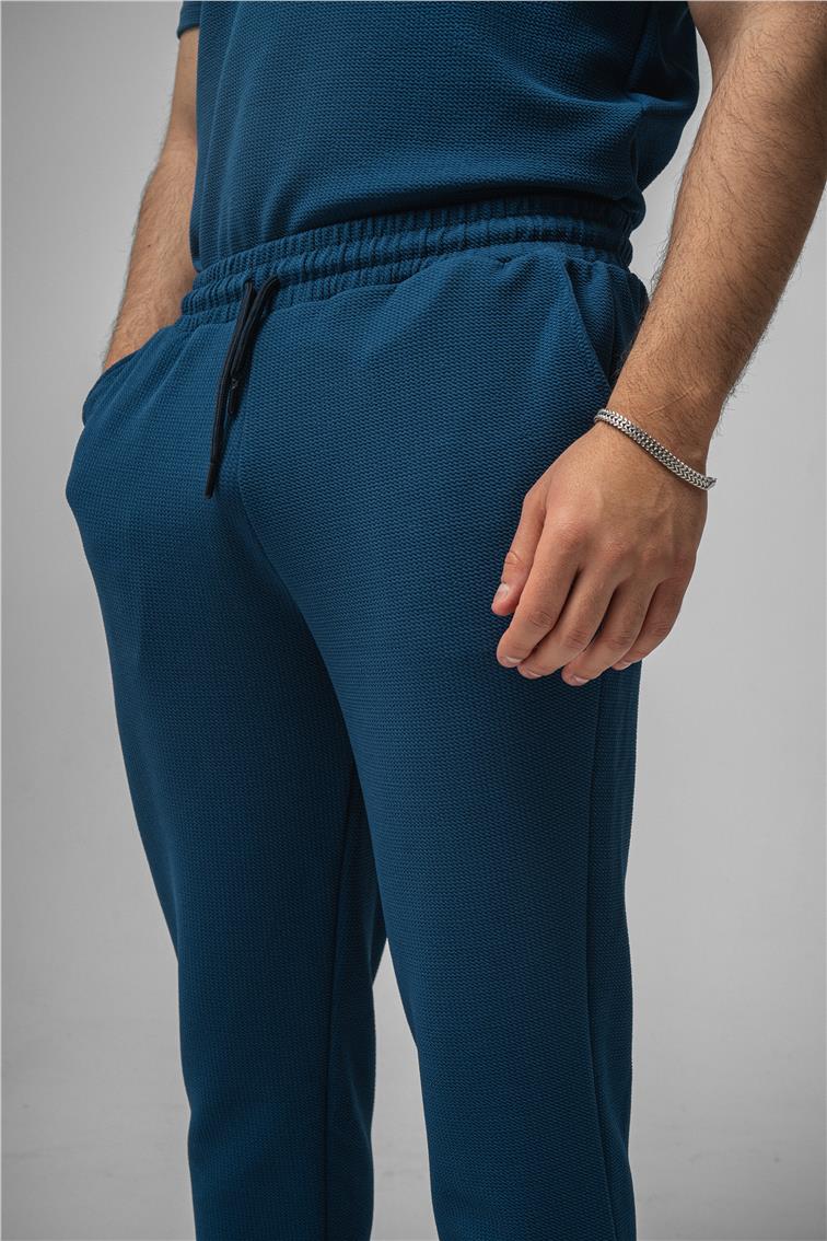 Gizli Kabartma Boyfriend Eşofman Lacivert