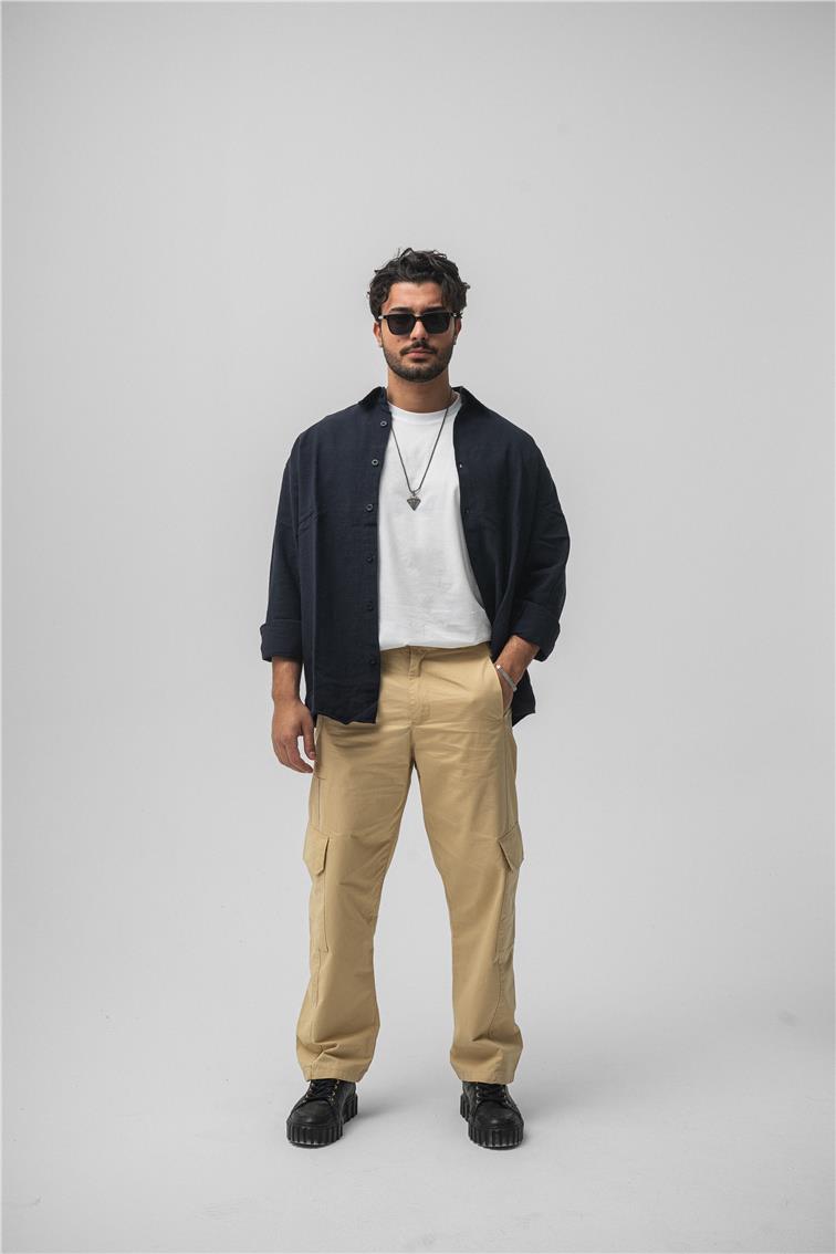 Kargo Cep Baggy Pant. Camel