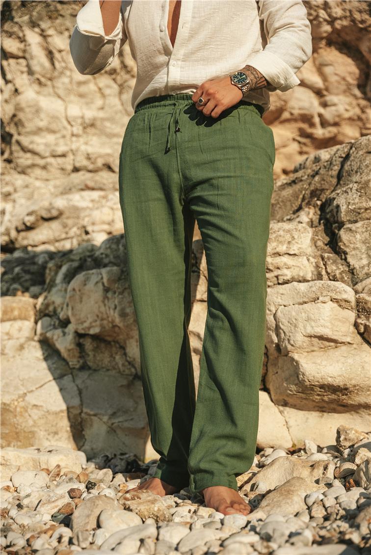 Keten Baggy Pant. Haki
