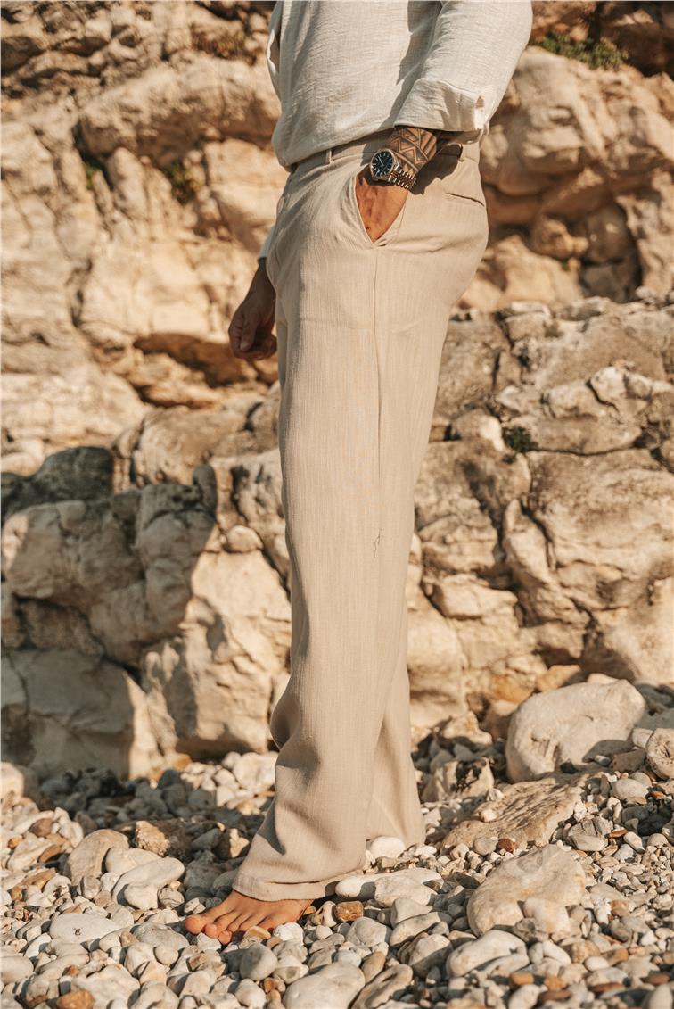 Keten Baggy Pantolon Bej