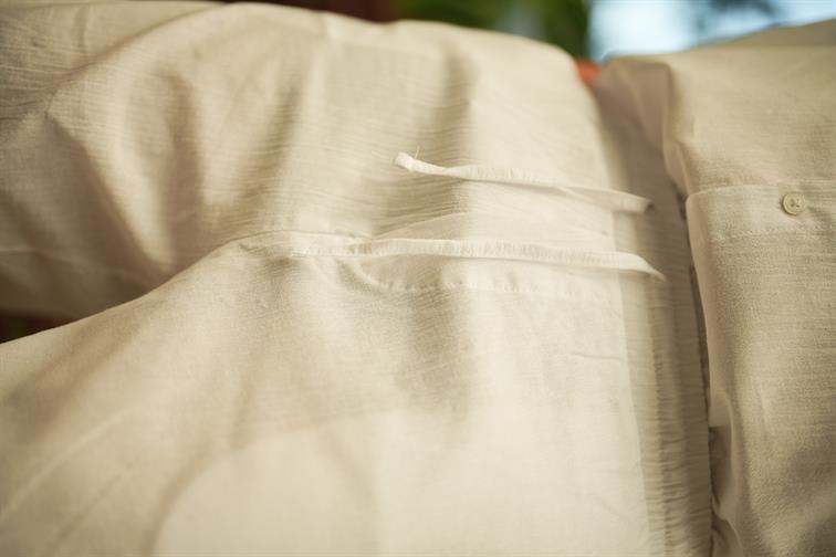 Keten Basic Bol Kalıp Şort Beyaz