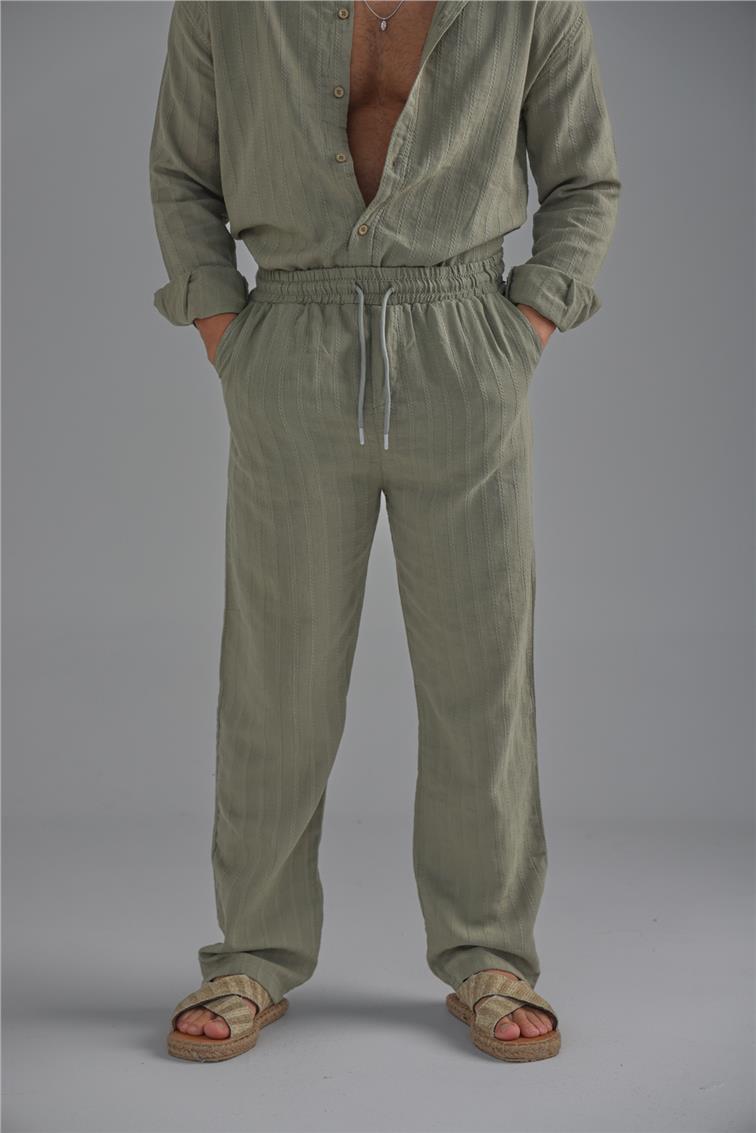 Keten İşlemeli Takım Haki