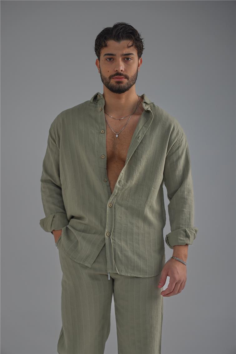 Keten İşlemeli Takım Haki