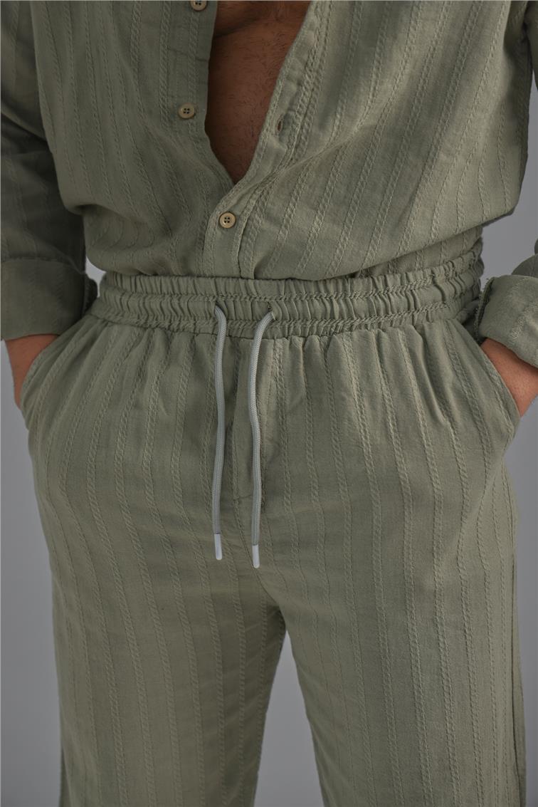 Keten İşlemeli Takım Haki