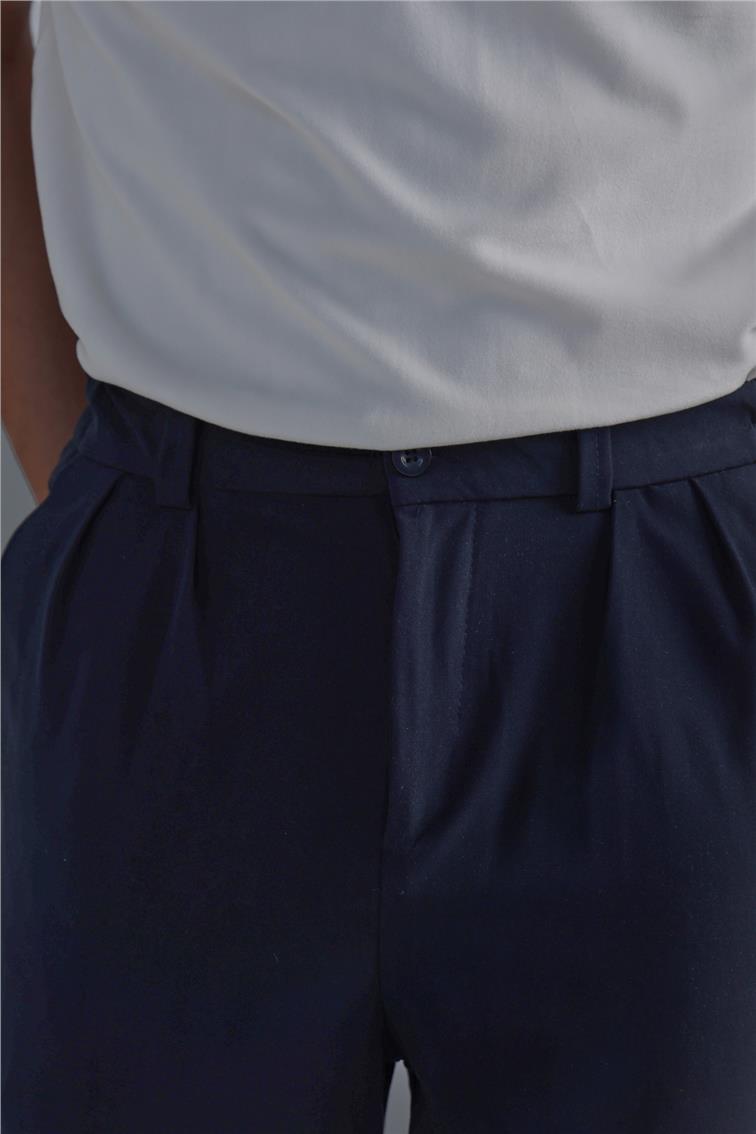 Klasik Bol Baggy Pantolon Lacivert