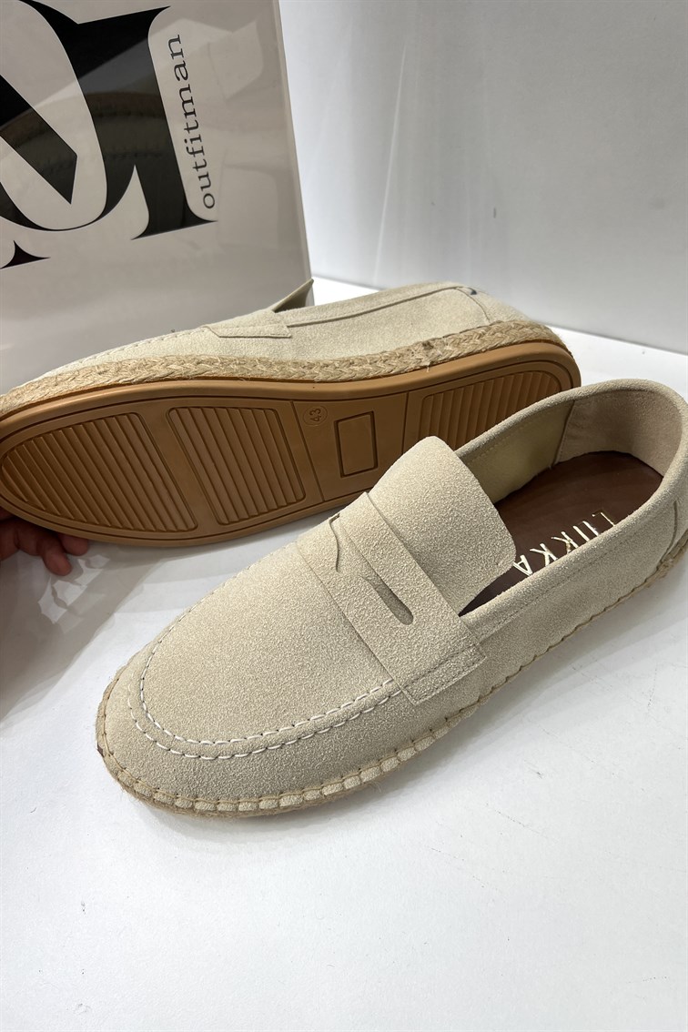 Klasik Espadril Ayakkabı Bej