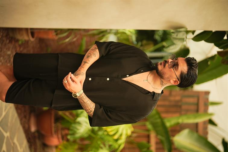 Light Kısa Kol Oversize Gömlek Siyah