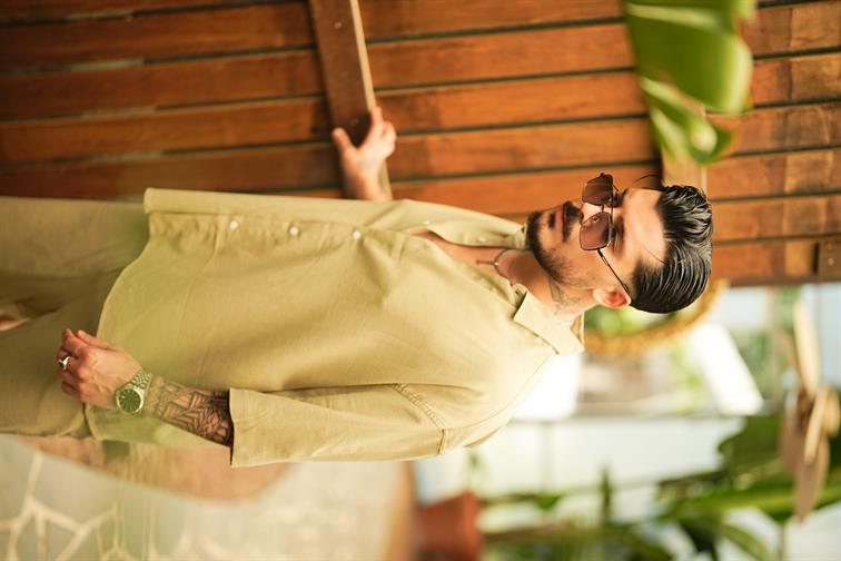 Light Kısa Kol Oversize Gömlek Yeşil