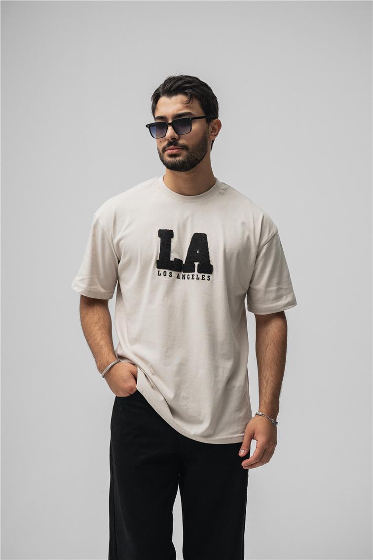 LosAngeles Oversize T-Shirt Bej