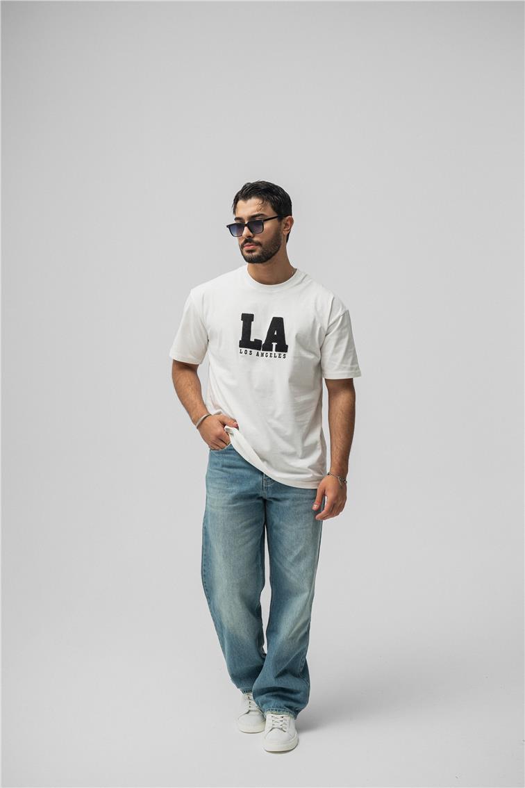 LosAngeles Oversize T-Shirt Beyaz