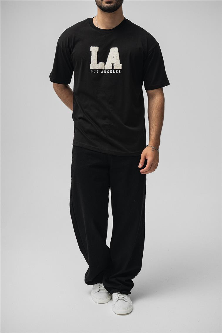 LosAngeles Oversize T-Shirt Siyah