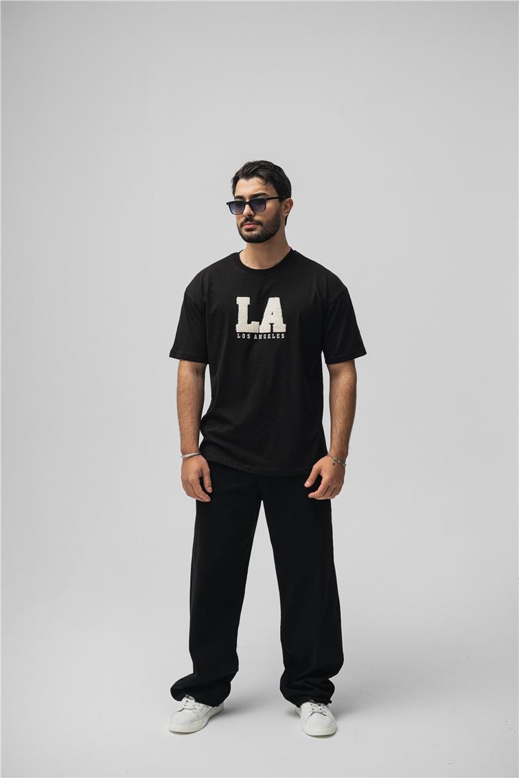 LosAngeles Oversize T-Shirt Siyah