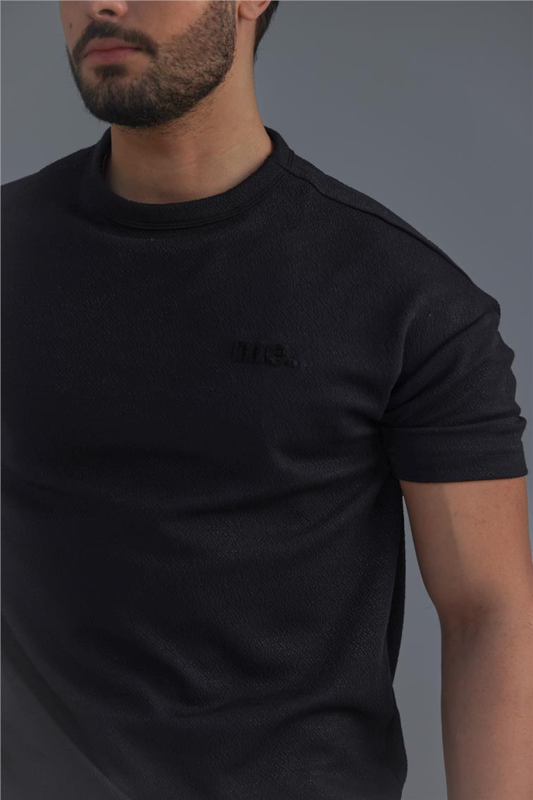 ME Nakışlı T-Shirt Siyah