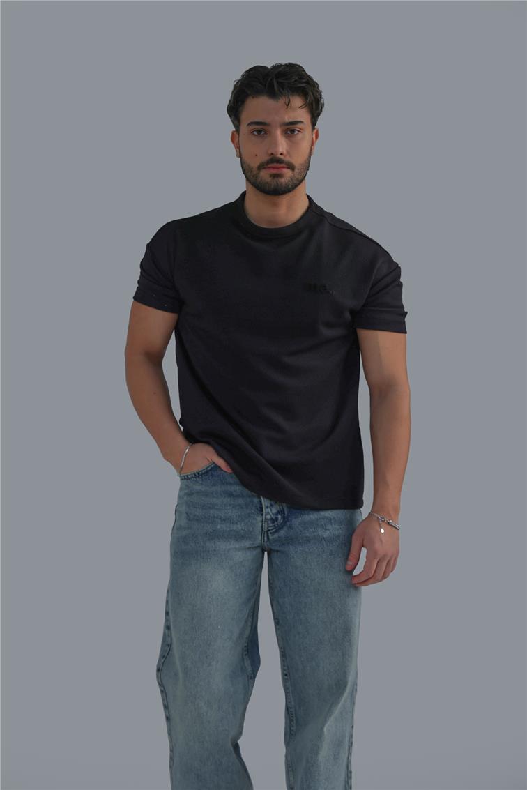 ME Nakışlı T-Shirt Siyah