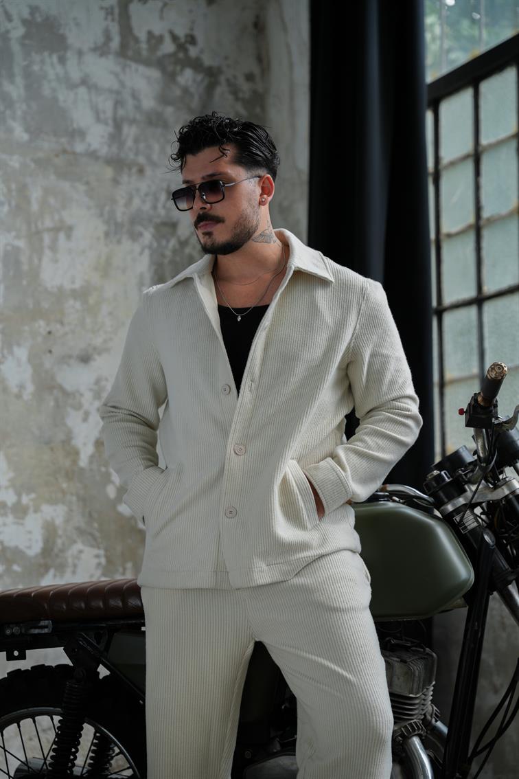 Milan Fitilli Ceket Bej