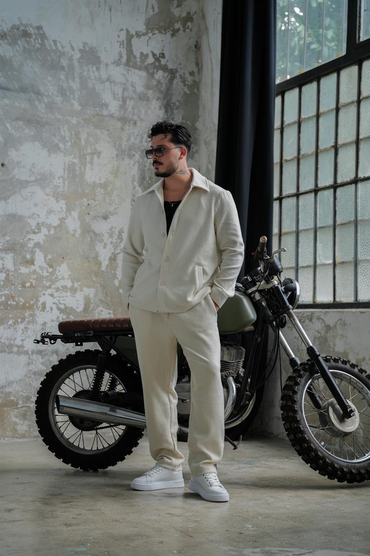 Milan Fitilli Ceket Bej