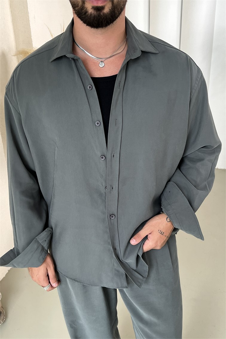 Modal Oversize Gramajlı Takım Yeşil