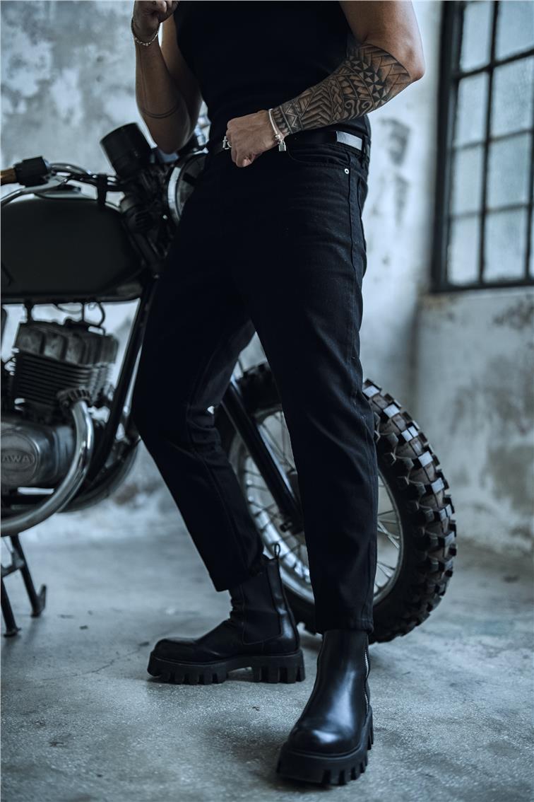 Mom / Boyfriend Jean Pantolon Siyah