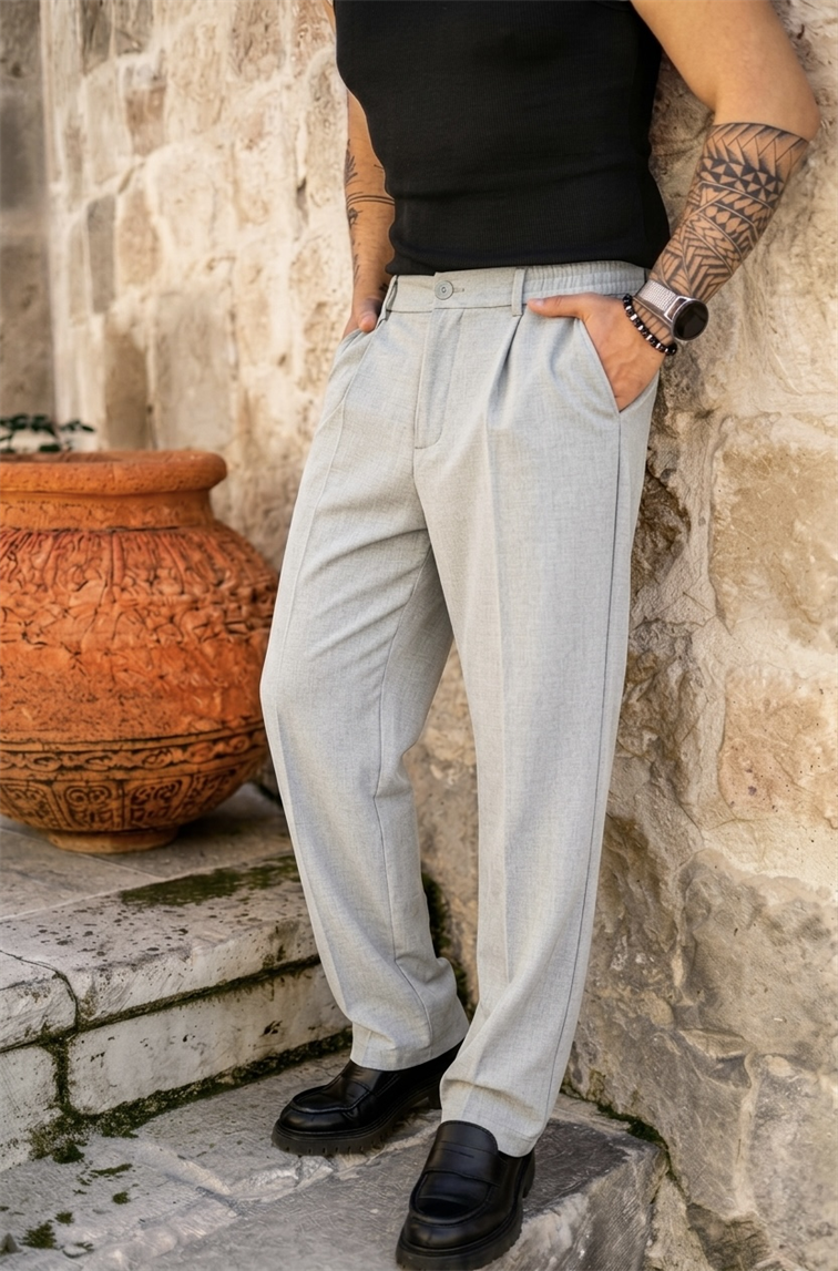 Nw Baggy Klasik Pantolon Gri