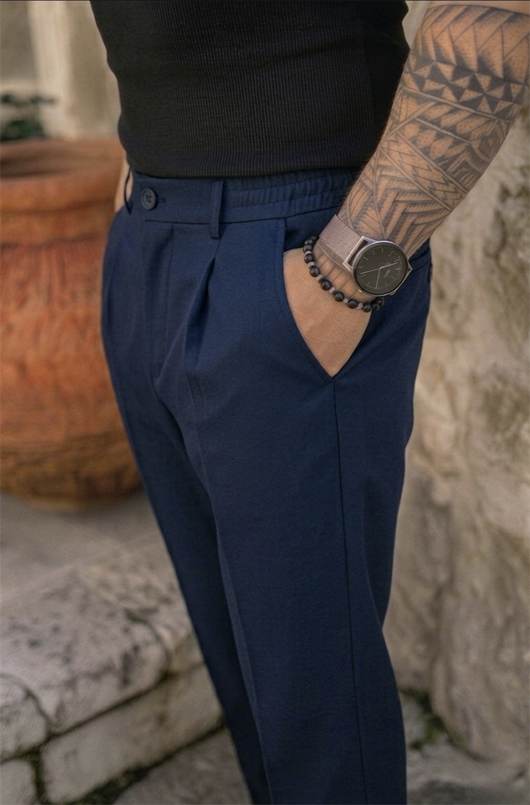 Nw Baggy Klasik Pantolon Lacivert