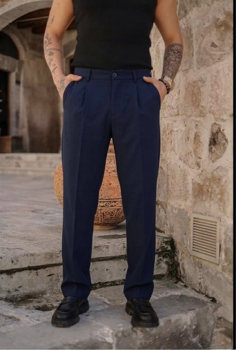 Nw Baggy Klasik Pantolon Lacivert