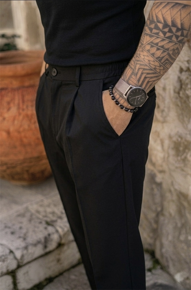 Nw Baggy Klasik Pantolon Siyah