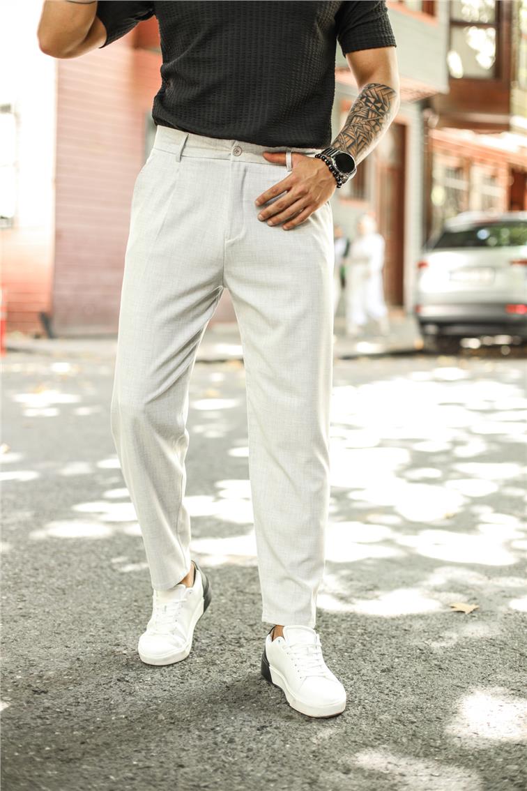 Office Boy Klasik Kalem Pantolon Gri