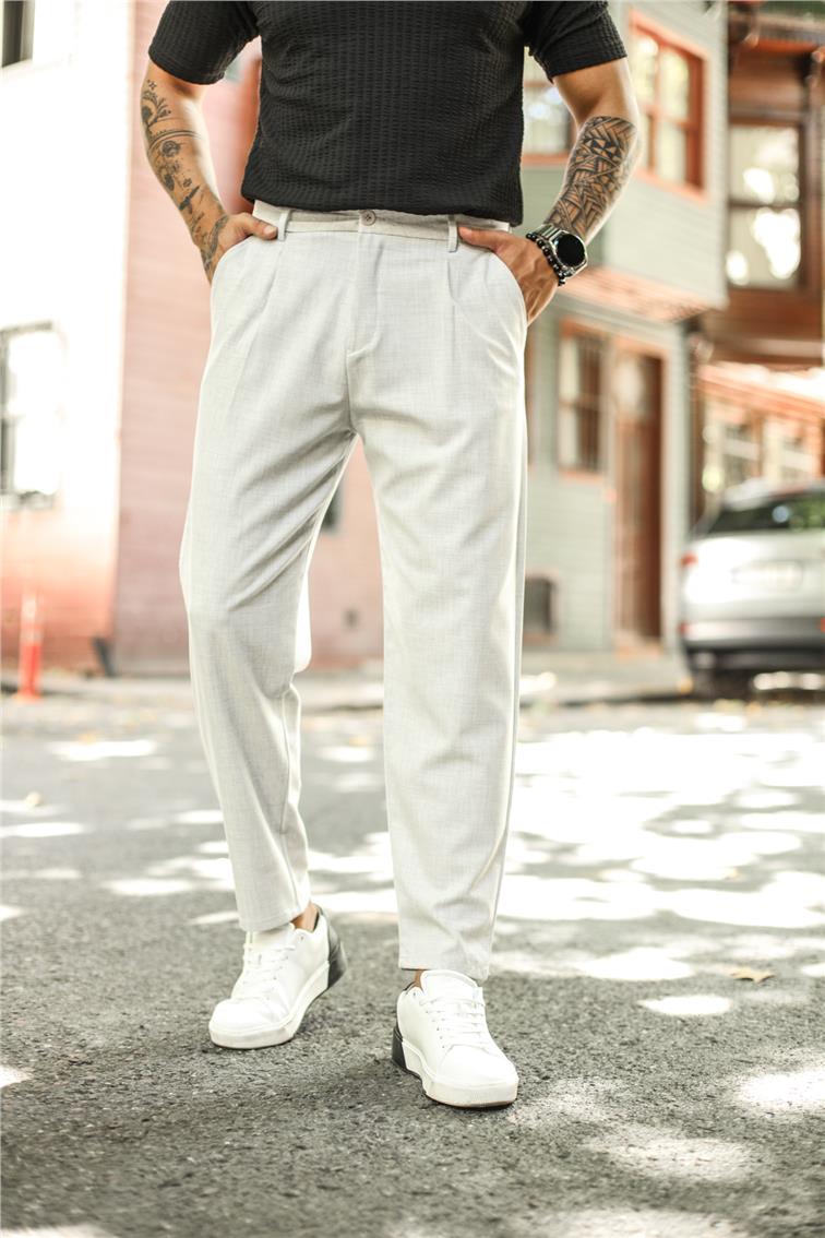 Office Boy Klasik Kalem Pantolon Gri