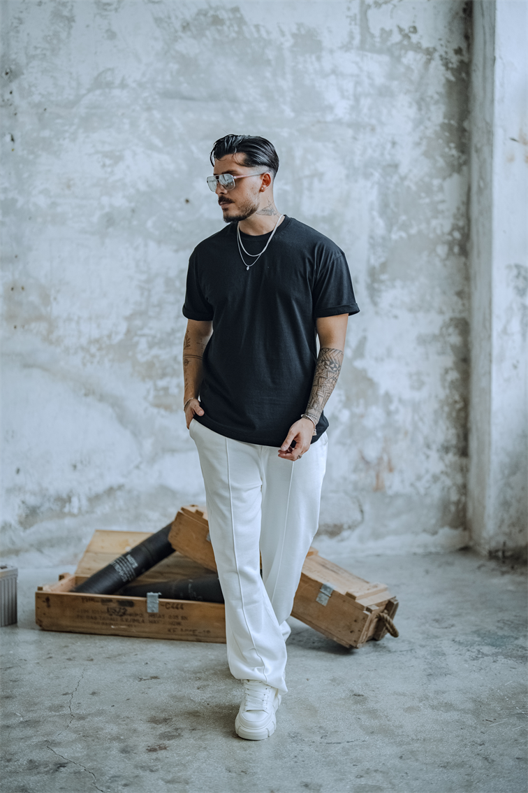 Oversize Basic Tshırt Siyah