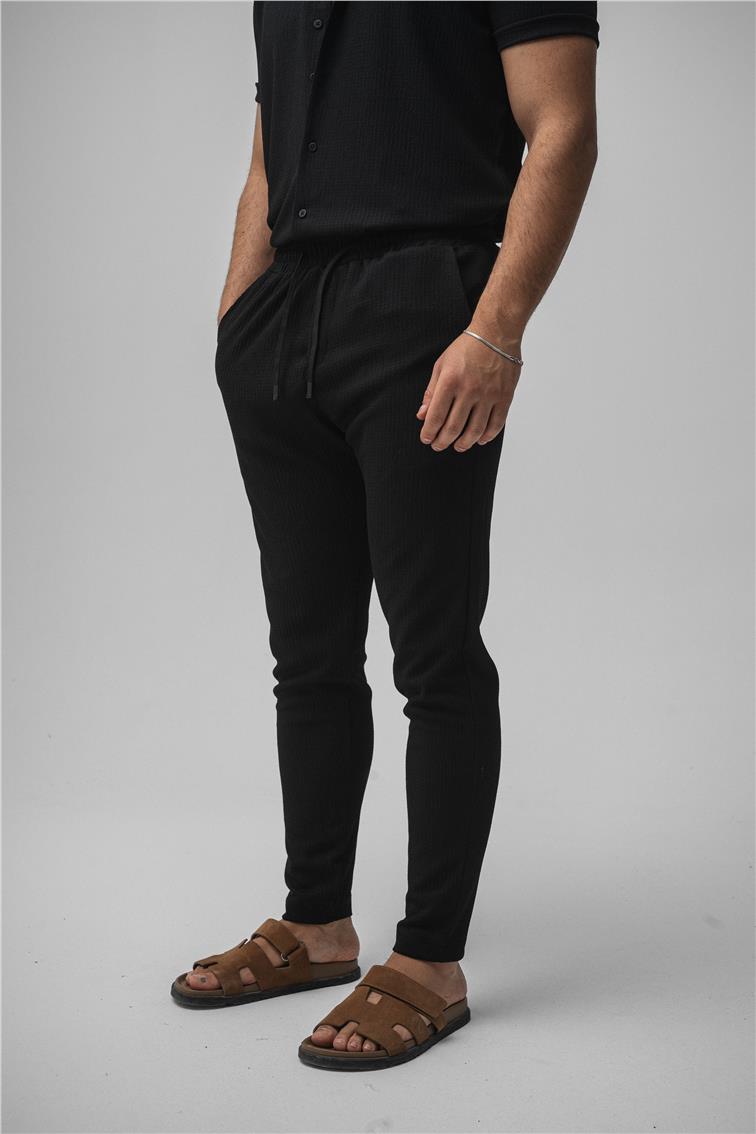 Pilili Pantolon Siyah