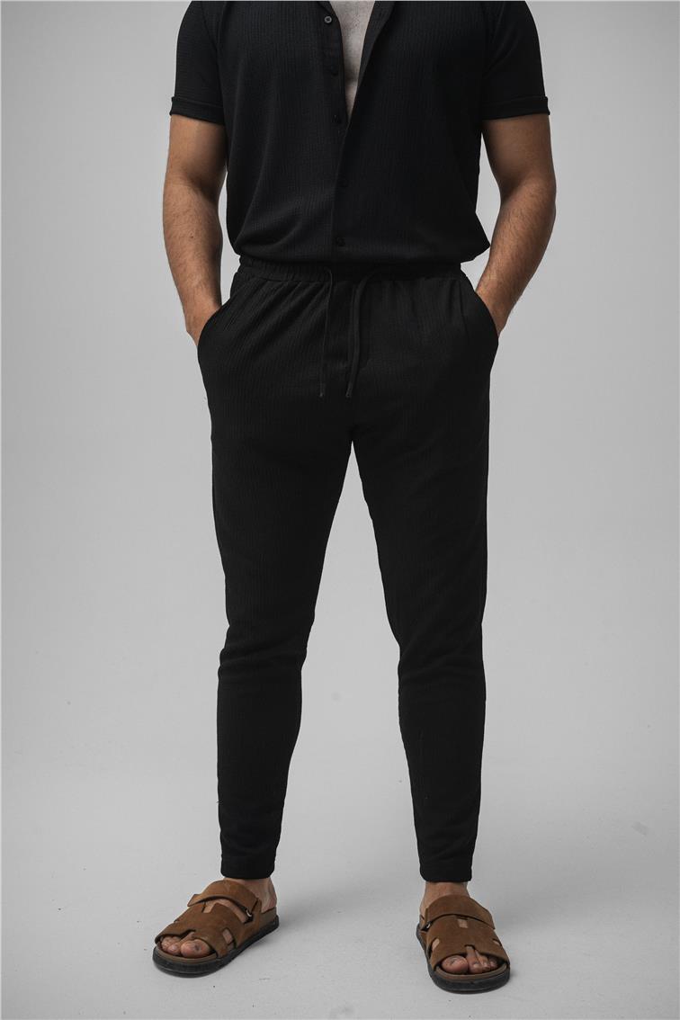 Pilili Pantolon Siyah