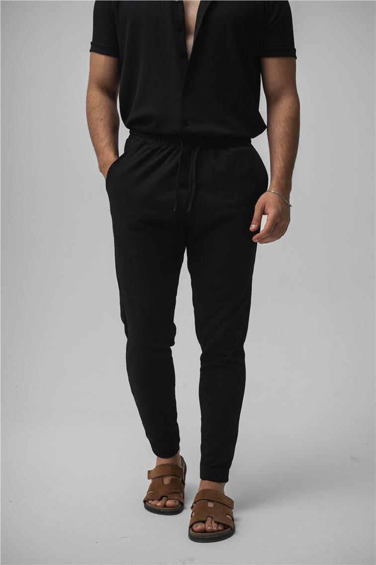 Pilili Pantolon Siyah