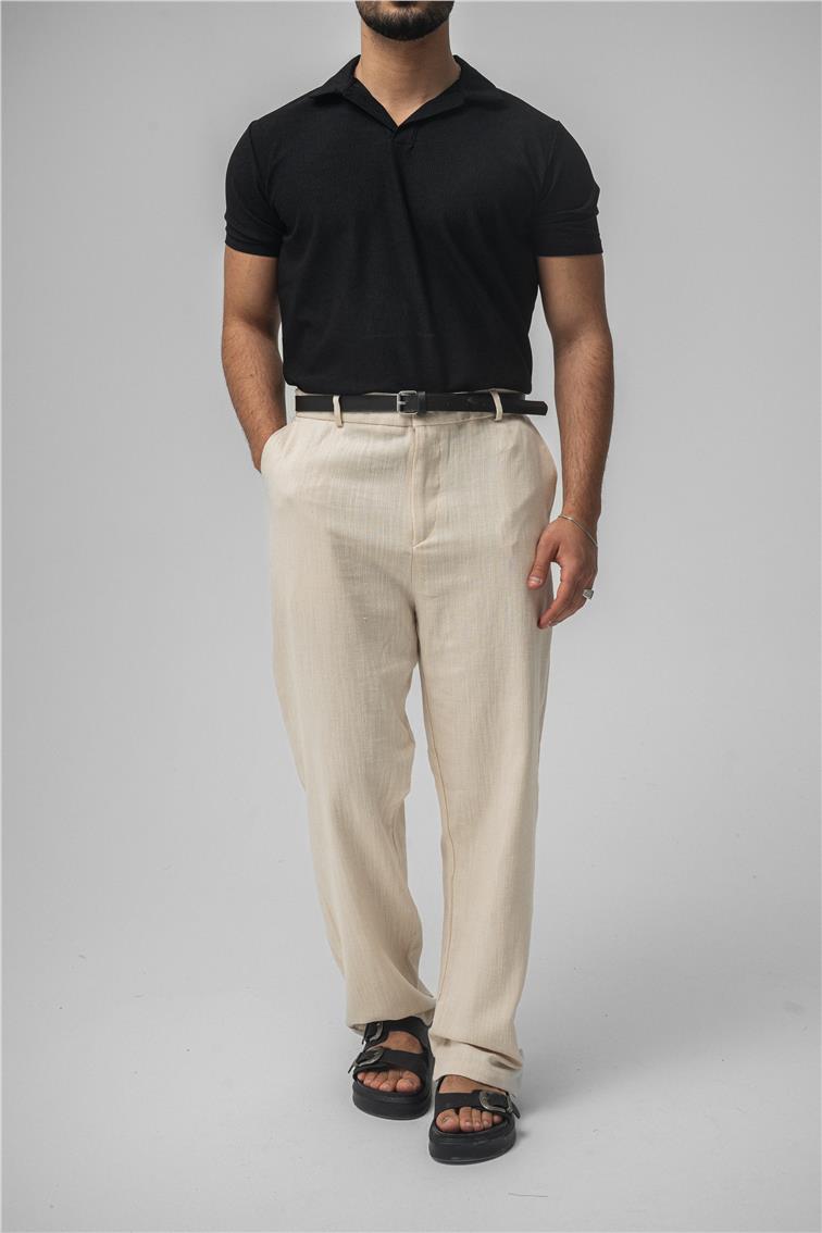 Polo Yaka Basic T-Shirt Siyah