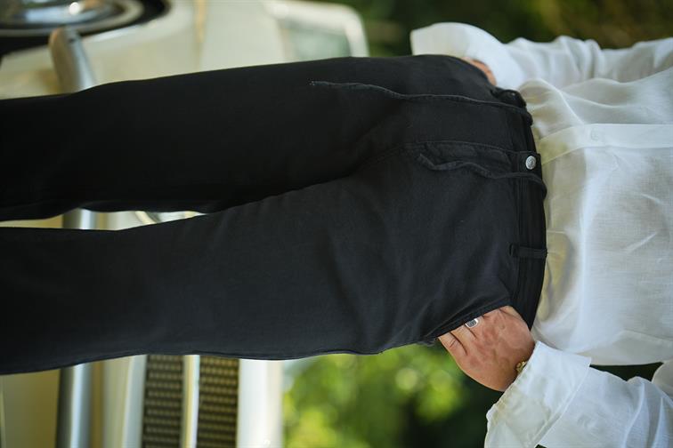 Rahat Kalıp Dokulu Pantolon Siyah