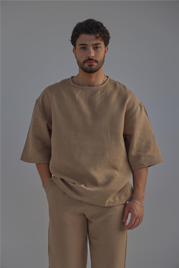 Regular Müslin Takım Vizon