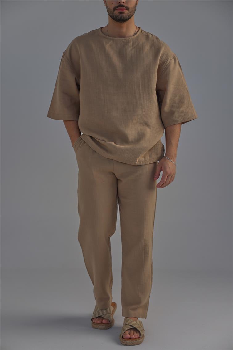 Regular Müslin Takım Vizon