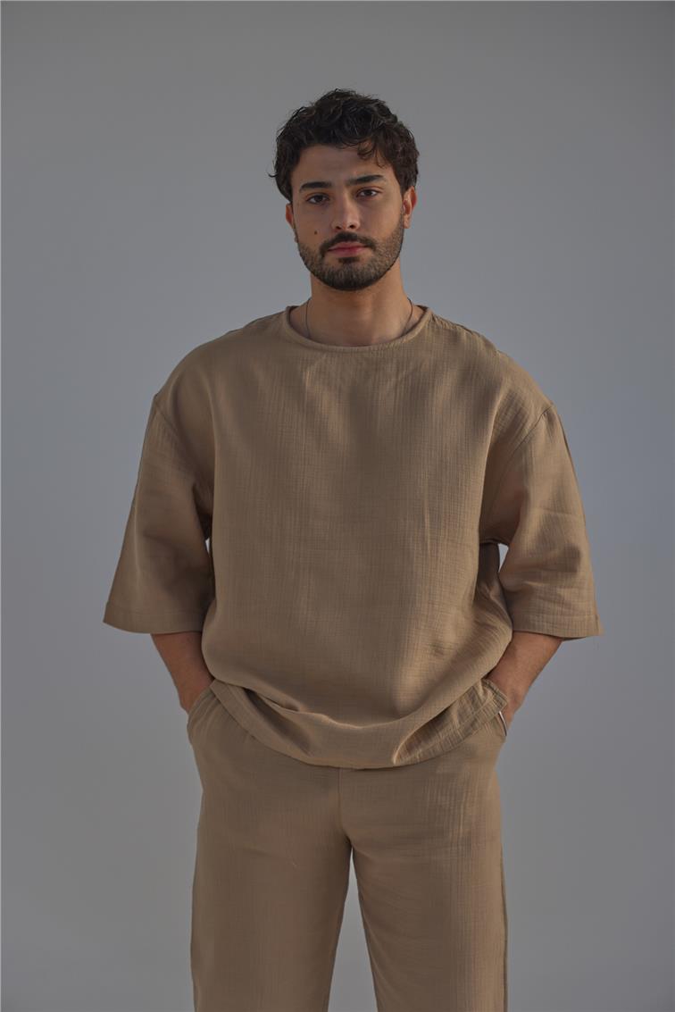 Regular Müslin Takım Vizon