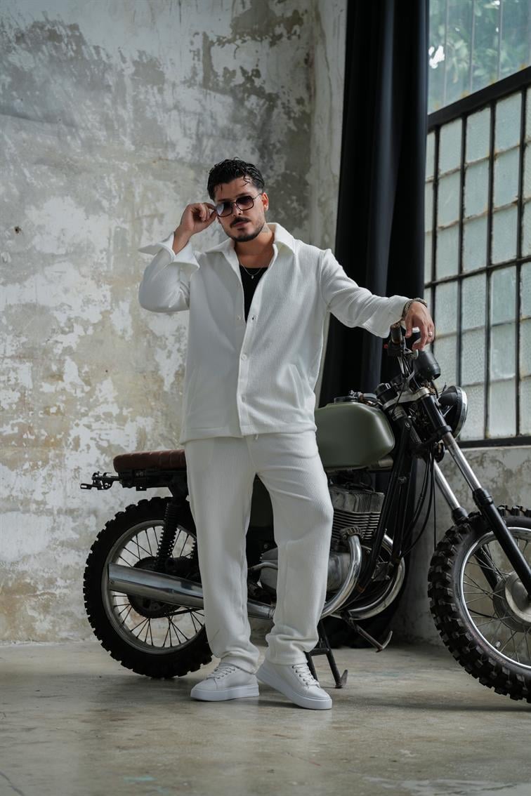 Renzo Fitilli Pant Beyaz