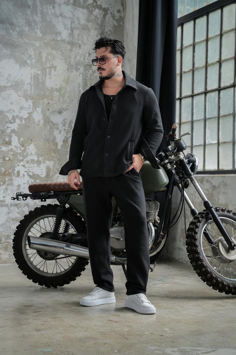 Renzo Fitilli Pant Siyah