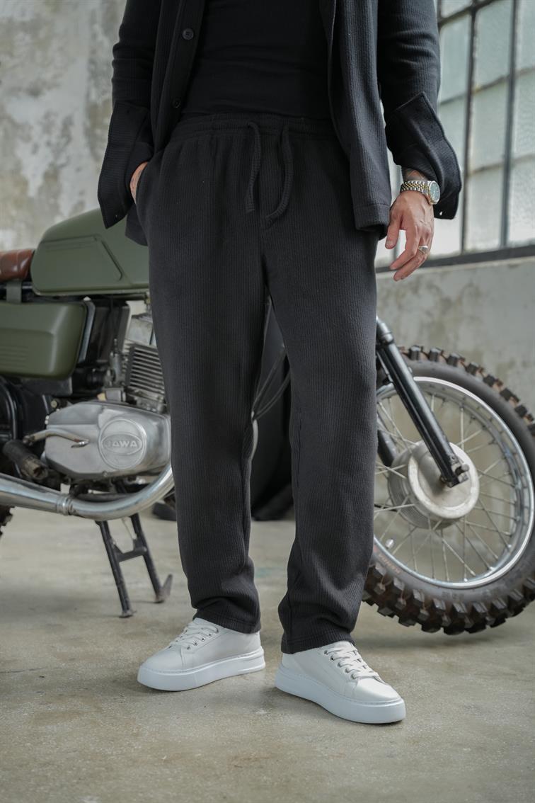 Renzo Fitilli Pant Siyah