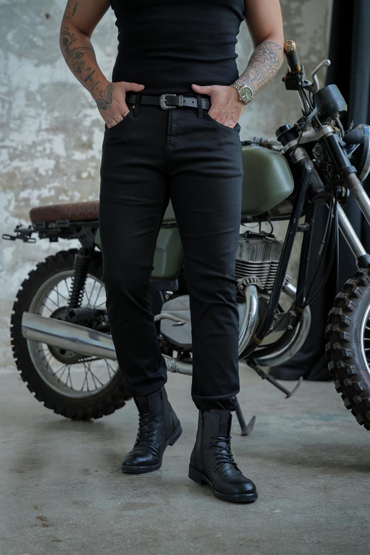 Slim Fit Jean Pantolon Siyah