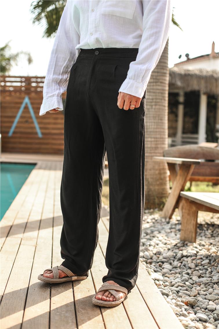 Baggy Basic Pantolon Siyah