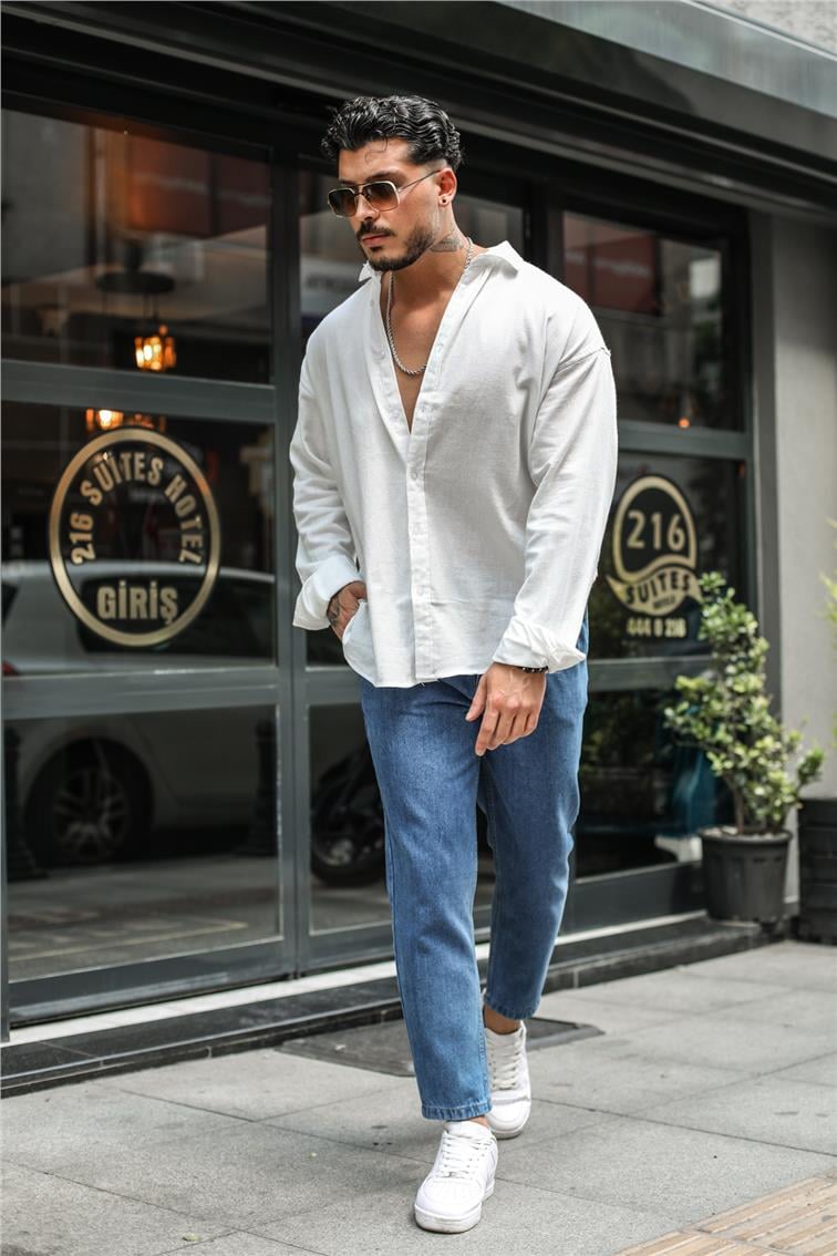 Basic Boyfriend Jean Açık Mavi