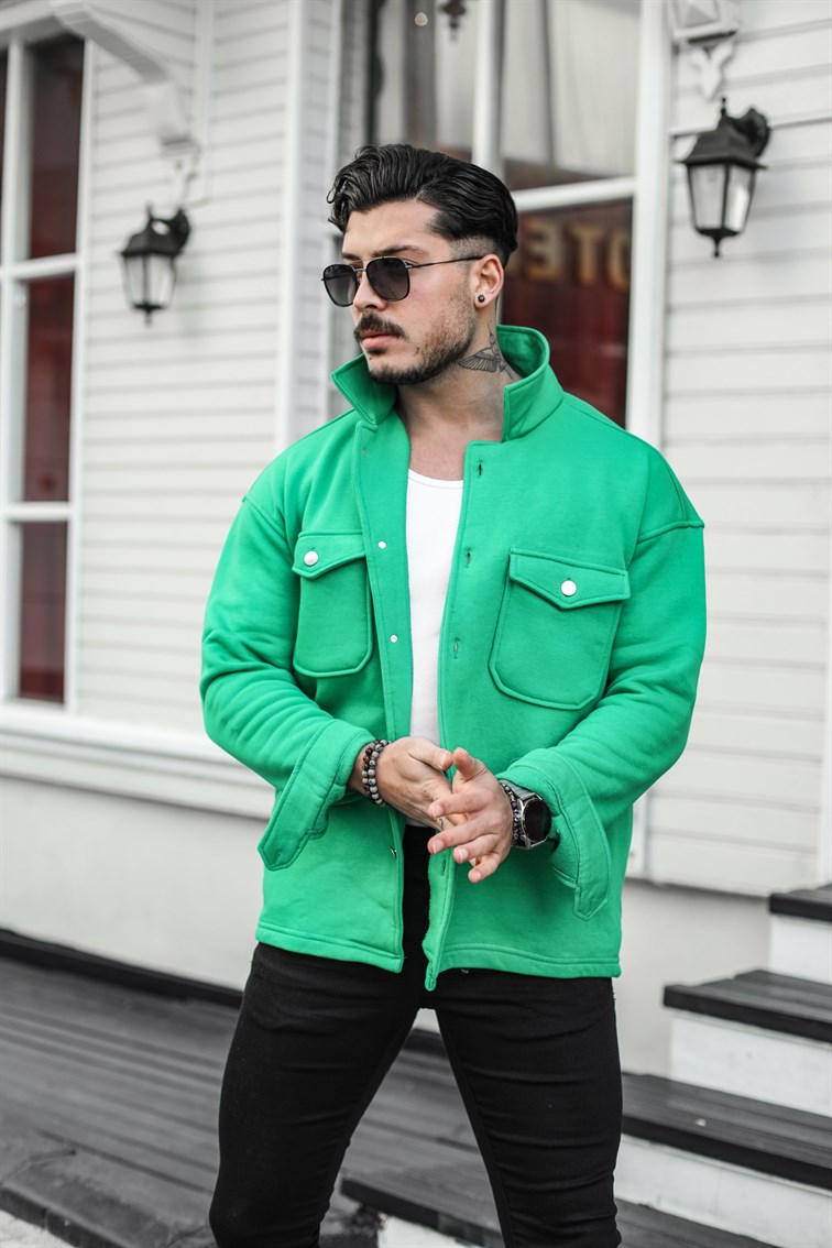 Basic Cepli Oversize Gömlek / Ceket