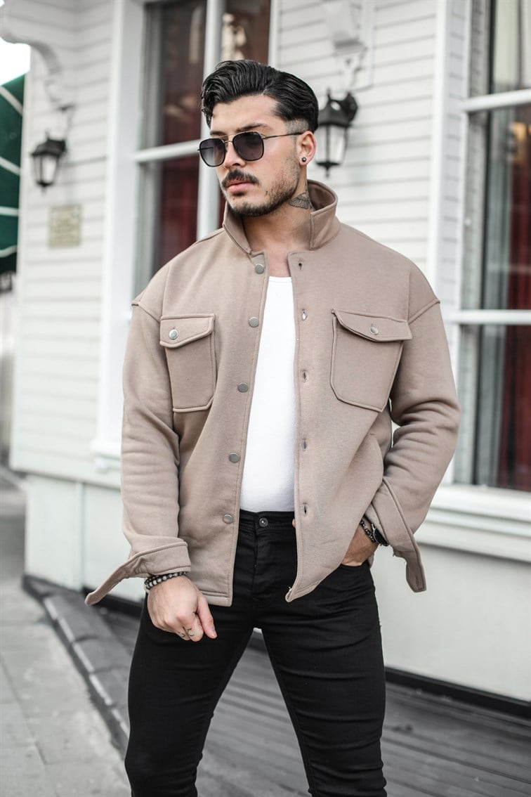 Basic Cepli Oversize Gömlek / Ceket