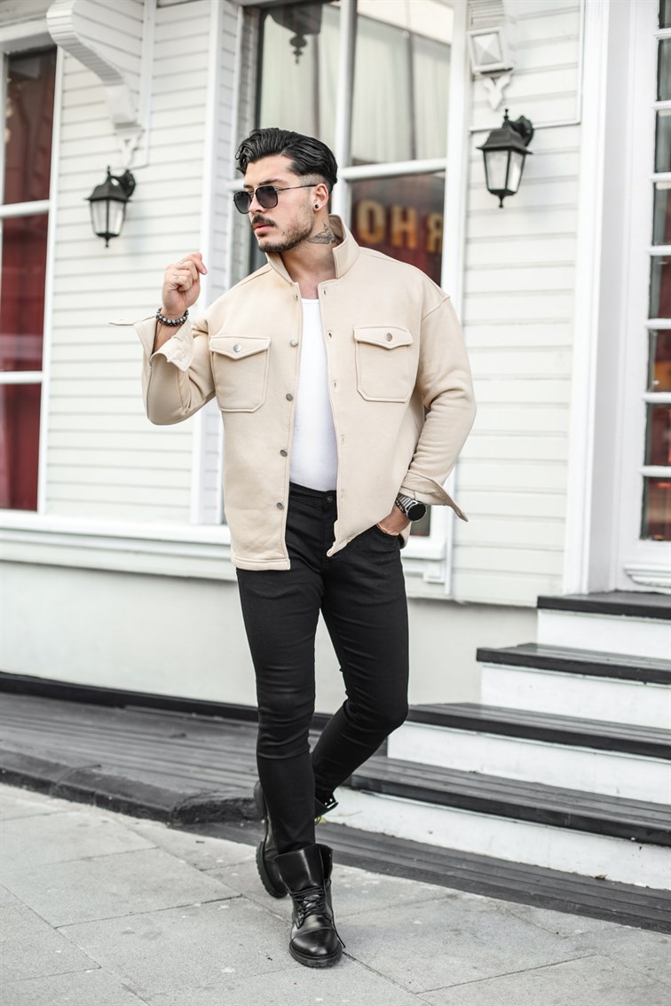 Basic Cepli Oversize Gömlek / Ceket