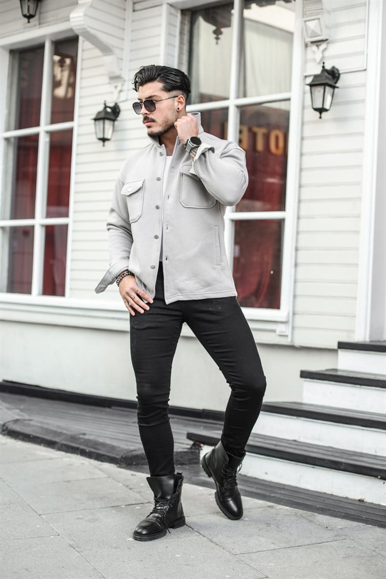 Basic Cepli Oversize Gömlek / Ceket