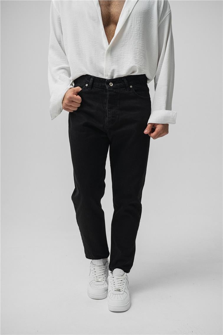 Basıc Mom Jean Siyah